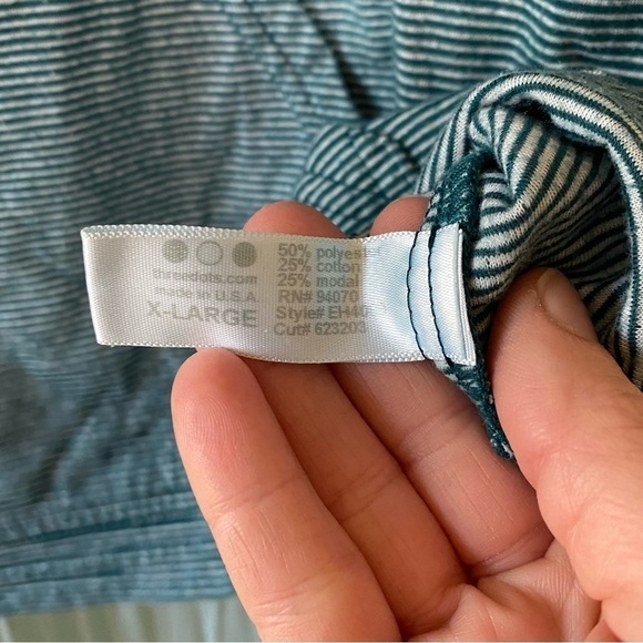 Three Dots Cowlneck Sweater Striped Sz XL - Picture 5 of 8